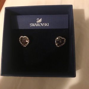 Swarovski heart earrings